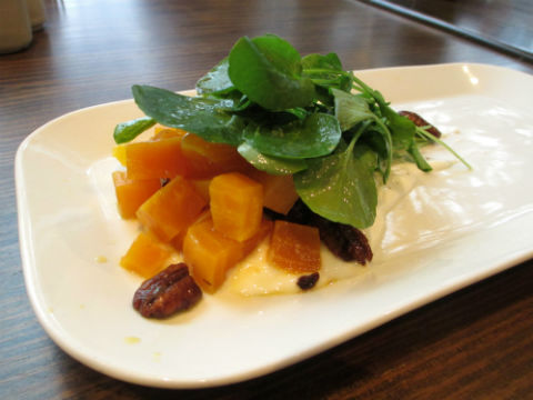 A delicious beet and watercress salad at Chavez